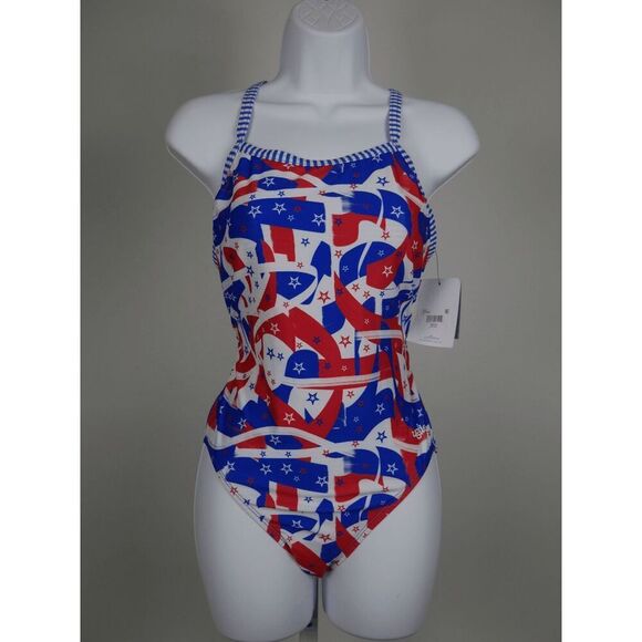 Dolfin Uglies Swimwear V-Back One Piece Swimsuit Pink 38 - Picture 3 of 9